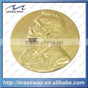 Custom Memorial Die Casting Zinc Alloy 3D Plated Gold Coin thumbnail-5