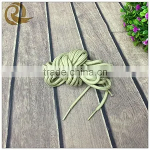 Hot Sale Army Green Flat Cheap Custom Polyester Shoelaces thumbnail-1