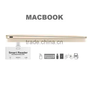 Type-C 3 in 1 Multifunction Memory Card Reader Adapter USB/TF/SD for Macbook Card Reader USB Flash Drives thumbnail-3