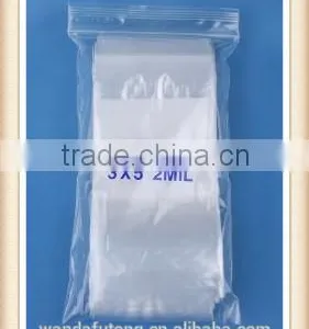 Wholesale Zlb-26 3" x 5", 2 Mil Clear White Block Zip Lock Bags, Case of 1000 thumbnail-1