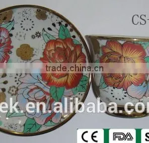 Porcelain , Full Decal , Cup/saucer Set thumbnail-4