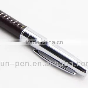 Promotional Fashionale Metal Leather Pen thumbnail-2