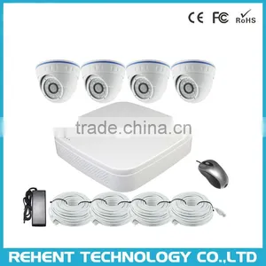 1.3MP Dome Infrared Night Vision IP Camera 960p 4ch Indoor P2P POE NVR Kit thumbnail-1