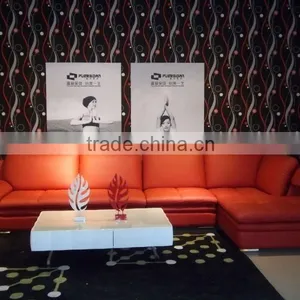 2016 Leather Living Room Furniture Euro Classic Sofa thumbnail-1