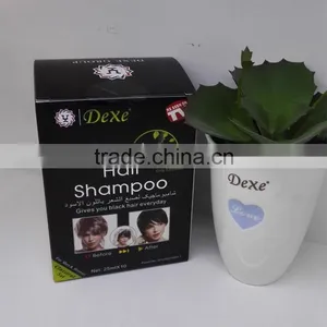 Dexe Hair Dye Hair Black Yucaitang Sachets Fast Black Hair Shampoo thumbnail-3
