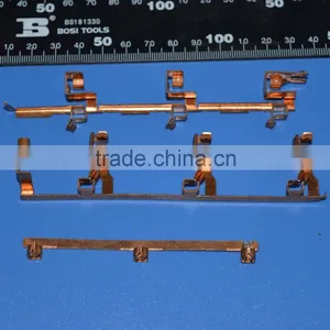 Brass Copper Phosphor Copper Stamping Metal Parts With Bimetal Silver Contact for Double Outlets Universal Wall Switch Socket thumbnail-1