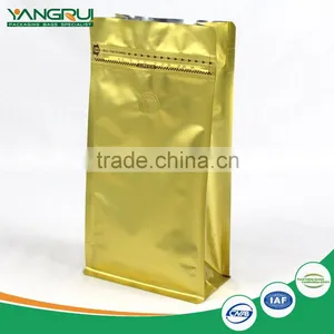 Side Zipper Flat Bottom Bag Laminated Foil Pouch thumbnail-1