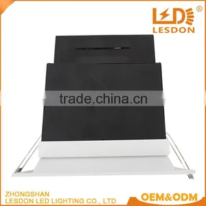 New Design Professional Dimbal Square 12w 15w Cob Led Grille Downlight thumbnail-3