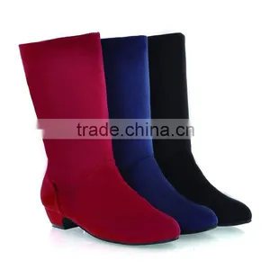 Spring ,Aututmn & Winter Women Suede Shoes Thick Singles Low-heeled Martin Women Boots thumbnail-1