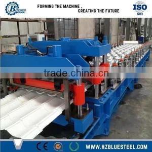 Corrugated Roof Tile Sheet Making Machine / Corlors Metal Roof Tile Roll Forming Machine thumbnail-1