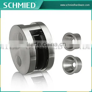 Moulds With Baluster Glass Shelf Clamp Stainless Steel Square Corner Glass Bracket Clamp thumbnail-2