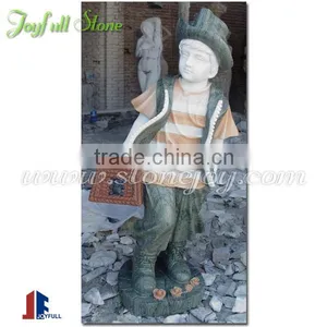 Sport Boy Marble Sculpture for Garden thumbnail-1