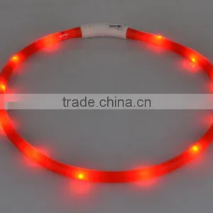 2016 Hot Selling Usb Rechargeable Silicone Led Decorative Dog Collars thumbnail-4