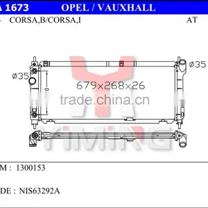 Auto Radiator for Opel Vauxhall Corsa 93 ,1300153 ,AT thumbnail-1