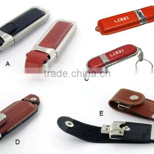 2015 Top Selling Cheapest USB 3.0 Promotion Gift Pendrive 1GB to 128GB Leather Usb Flash Drive 2015 thumbnail-4