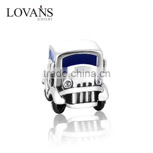 European Style Sterling Silver Charms Fashio Car Charms Fit Diy Bracelet thumbnail-1