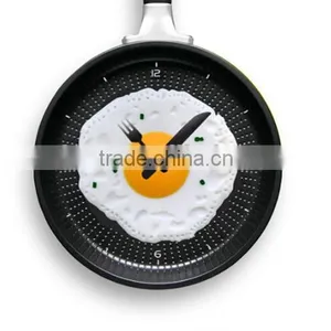 Creative Frying Egg Wall Clock/ Pan Shaped Wall Clock thumbnail-2