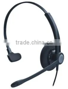 Telephone Headset For Call Center , Traffic Headband Speakerphone For Noise Cancelling thumbnail-1