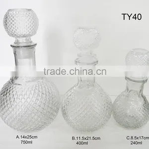 Bubble Shape Crystal Glass Jar 400ml 750ml thumbnail-2