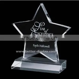 Custom Clear Acrylic Organic Glass Pyramid Paperweight thumbnail-3