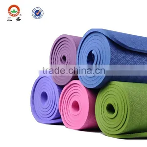 TPE Exercise Yoga Mat With Carry Strap thumbnail-3