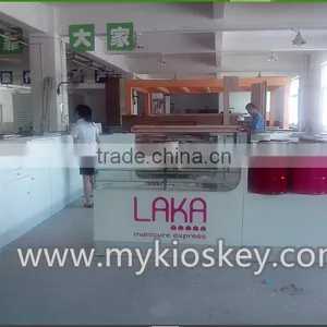 Factory Made Nail Kiosk | Shopping Mall Nail Kiosk Design | Manicure Table With Nail Dust Collector for Sale thumbnail-5