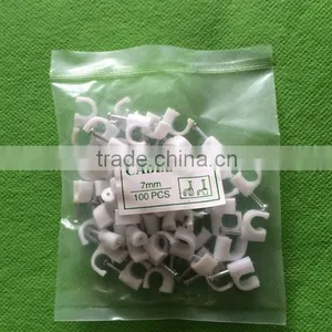 Good Selling Full Size PE Material Round Nail Cable & Wire Clip thumbnail-1