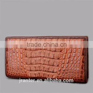 Fashion Custom Crocodile Skin Men's Bifold Wallet,Long Wallt Genuine Leather thumbnail-1