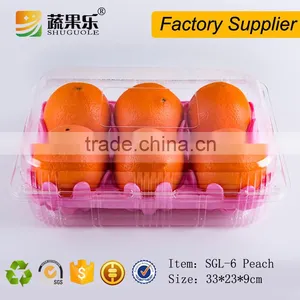 New Design Disposable Fruit Shaped Plastic Peach Packing Container thumbnail-1