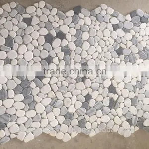 Factory Nature Stone Pebble Stone Mosaic Tile thumbnail-4
