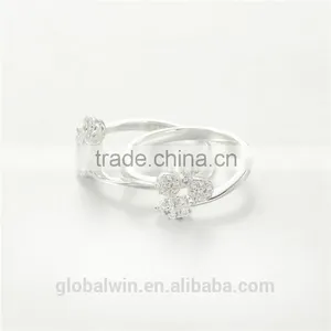 Wholesale Men Gay Ring Design With Clear CZ Diamend Clover thumbnail-4