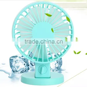 Hot Sale OEM USB Fans With Colorful Style Ajustable Switch Double Leaves Mini Fans thumbnail-1