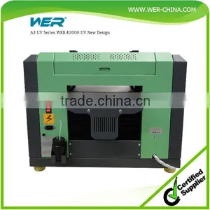 Wer-China 2016 Hot-sale Pvc Phone Case Printing Machine, a3 uv Led Flatbed Printer for Ceramic Mug Printing Machine thumbnail-1
