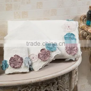 ANTHYLLIS HANDMADE FLORAL TOWEL thumbnail-1