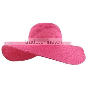 2016 Fashion Women Summer Foldable Wide Large Brim Beach Sun Straw Floppy Cap thumbnail-6