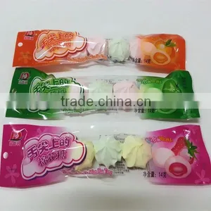 Center Filling Strawberry Jam Flower Shaped Marshmallow With Shape thumbnail-1