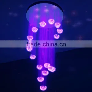 POF Fiber Optic Cable Lamp , PMMA, PC & PS Fiber Optic Chandelier thumbnail-4