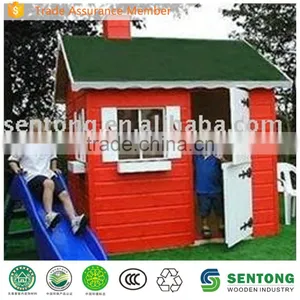 Outdoor Wooden Playhouse thumbnail-1