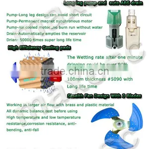 Industrial Big Airflow Swamp Water Cooler Fan Cabinet Desert Cooler thumbnail-4