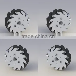 A Set of 127mm Aluminum Mecanum Wheels Set Basic ( 2 Left, 2 Right) 14198 thumbnail-1