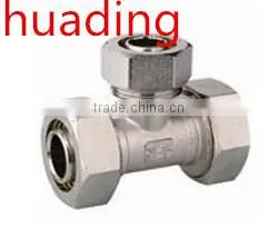 Reduced Tee With All Kinds of Sizes , 3 Way Pipe Unions Pipe Fittings for Tube Connect thumbnail-1