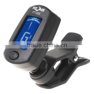 LCD Clip-on Guitar Tuner Electronic Digital Chromatic Bass Violin Ukulele thumbnail-1