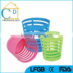 Factory Customized Round Office Plastic Dustbin thumbnail-5