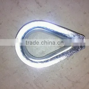 DIN6899B Electrical Galvanized Wire Rope Round Custom Thimble Clevis Price thumbnail-4
