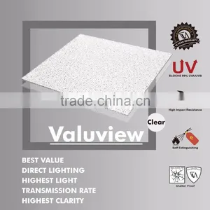Thick Colored Polycarbonate Solid Embossed Clear Sheet (Valuview Series) thumbnail-1