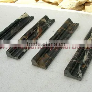 BLACK AND GOLD MICHAEL ANGELO CHAIR RAIL MOLDING thumbnail-2