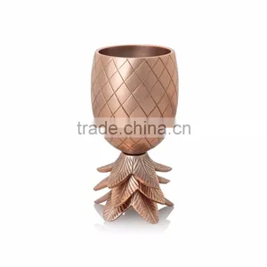 Copper Pineapple Goblet Mugs for Drinking Moscow Mule Vodka thumbnail-2