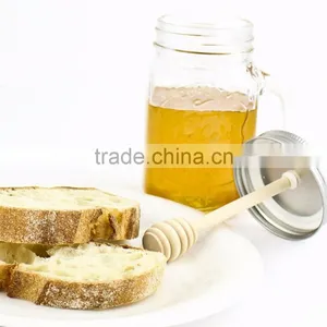Haonai Wholesale Glass Honey Mason Jar With Handle thumbnail-4