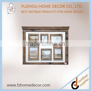 Decorative Antique Wooden Glass Photo Frame With Multi Opening thumbnail-3