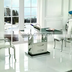 TH354 Modern Furniture Luxuy Black Kitchen Tables Sets thumbnail-2